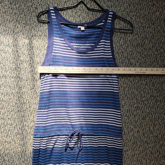 Gap Black and Blue Striped Maxi Dress Size Small - Picture 7 of 9